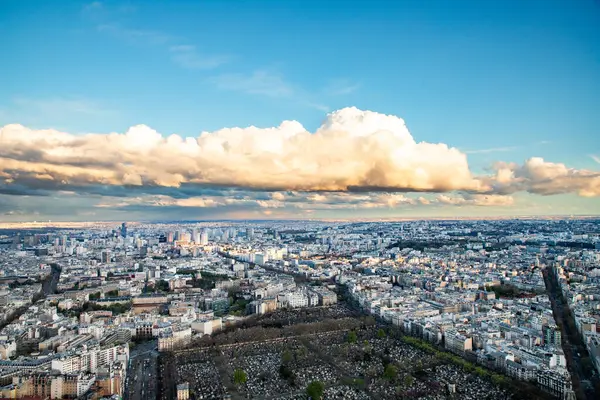 Вид Париж Эйфелевой Башни Франция — стоковое фото