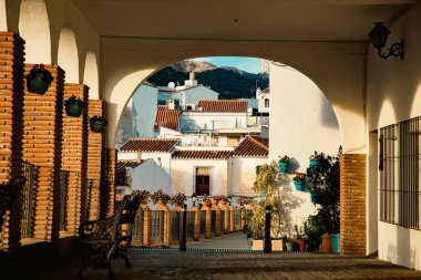 Mijas 'ın pitoresk köyü. Costa del Sol, Endülüs, İspanya