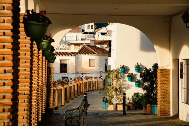 Mijas 'ın pitoresk köyü. Costa del Sol, Endülüs, İspanya
