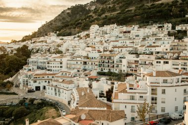 Mijas 'ın pitoresk köyü. Costa del Sol, Endülüs, İspanya