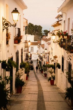 Mijas 'ın pitoresk köyü. Costa del Sol, Endülüs, İspanya