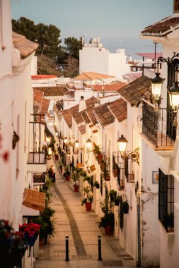 Mijas 'ın pitoresk köyü. Costa del Sol, Endülüs, İspanya
