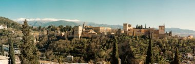 Antik Arap kalesi Alhambra Granada İspanya