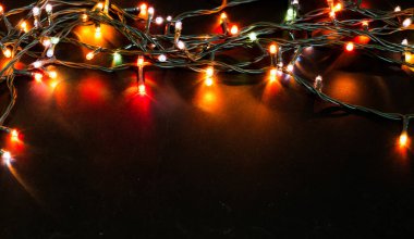 Renkli Noel ışıkları arka planı