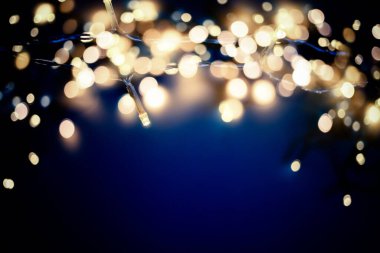 Renkli noel ışıkları tatil arkaplanı