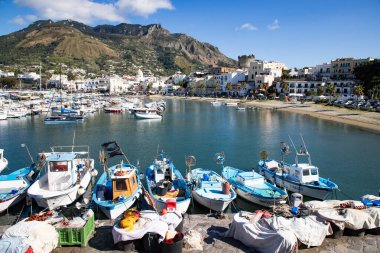 Forio ile manzara, Ischia Adası, İtalya