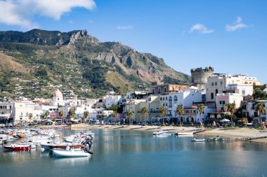 Forio ile manzara, Ischia Adası, İtalya