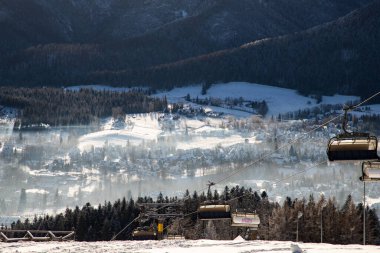 zakopane ve yüksek Tatra kışın Polonya