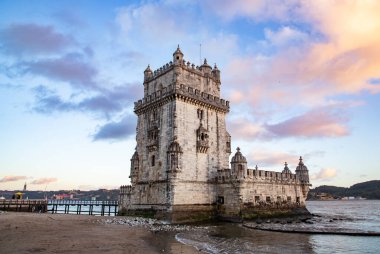Lisbon, Belem Kulesi - Tagus Nehri, Portekiz