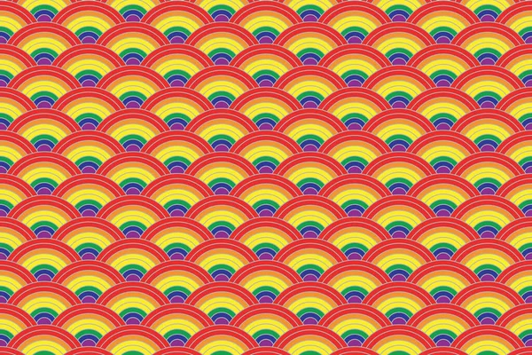 Illustration Muster Von Lgbtq Farbwellenhintergrund — Stockvektor
