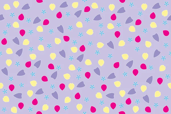 Illustration Kronblad Blomma Mjuk Violett Färg Bakgrund — Stock vektor