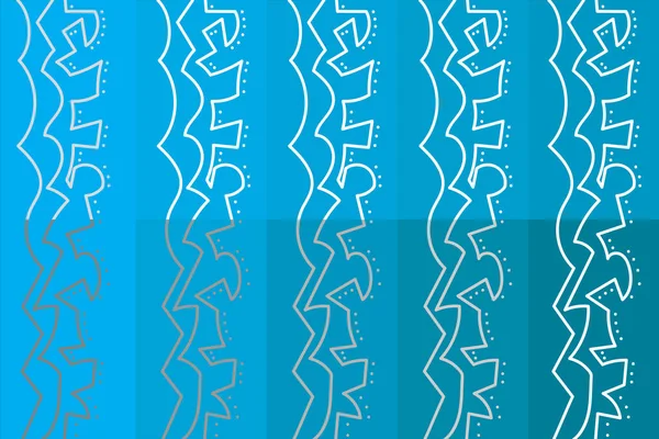 Illustration Abstrakte Linie Und Punkt Auf Blauem Farbverlauf Hintergrund — Stockvektor