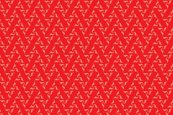 Illustration Abstrakt Mönster Ansiktet Röd Färg Bakgrund — Stock vektor