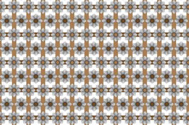 Beyaz zemin üzerinde kahverengi çizgi olan fan deseninin çizimi.