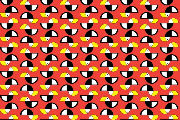 イラスト オレンジの背景に角文のパターン — ストックベクタ