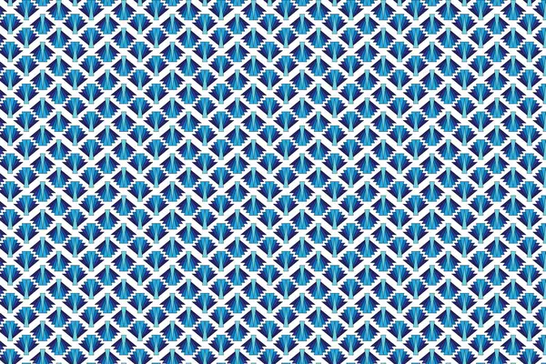 Illustration Motif Ventilateur Bleu Sur Fond Blanc — Image vectorielle