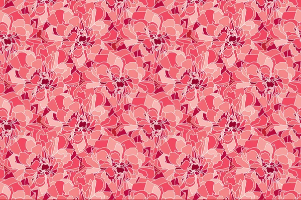 Абстрактный Рисунок Розового Цветка Красном Фоне — стоковый вектор