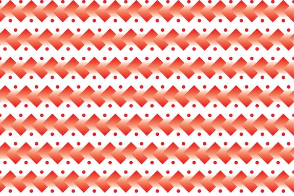 白い背景の赤い正方形および円形の形のイラストの抽象化 — ストックベクタ