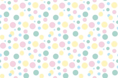 Beyaz arkaplanda çoklu daire renginin soyut çizimi.