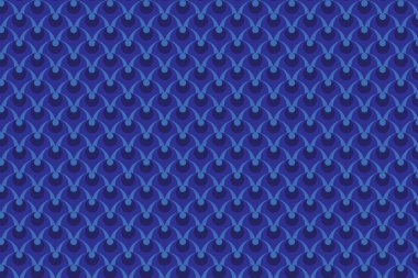 Mavi arkaplanda mavi dairenin çizim soyutlama deseni.