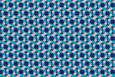 Dep mavi arkaplan ile kare şekillerin soyutlanması.