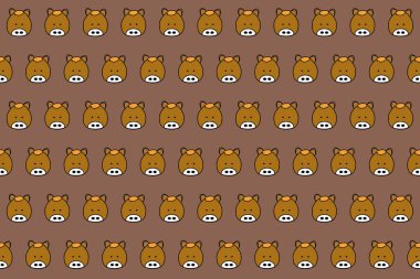 Çizim, kahverengi arkaplanda atın duvar kağıdı yüzü.