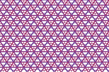 Çizim duvar kağıdı, soyut Geometrik Stil. Beyaz arkaplanda tekrarlanan örnekleme üçgeni renk çizgisi.