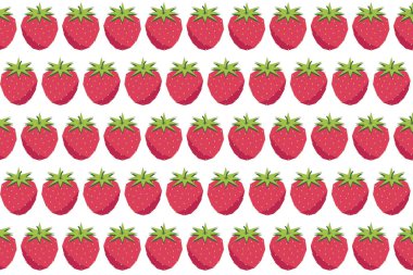 Resim kalıbı, beyaz arka planda çilek meyvesinin soyutlanması.