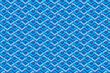 Çizim Duvar Kağıdı, Soyut Geometrik Biçim. Koyu mavi arkaplanda soyut çok renkli tekrarlanıyor.