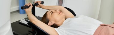 Hasta hastanede konforlu bir MRI prosedürü için hazır..