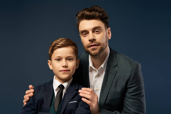 Father and son share a joyful moment filled with love and celebration for Father Day in 2025.