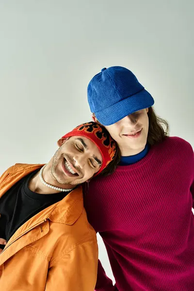 Two men posing together for a picture. — Stock Photo