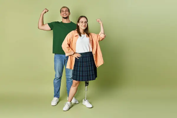 Friends celebrate strength and friendship with pride and joy. — Stock Photo