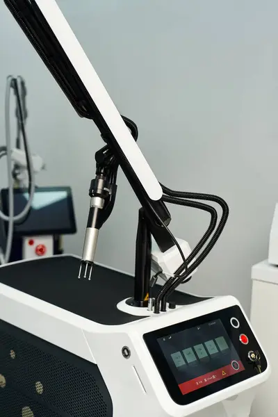 Advanced machinery for dermatology embodies top notch professional care. — Stock Photo
