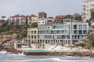 Bondi Buzdağları yüzme havuzu Bondi Sahili, Sydney Avustralya, Kasım 2012