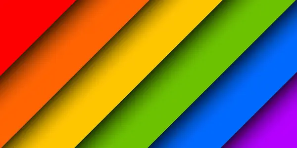 Lgbtq Pride Month Background Illustration Com Listras Coloridas Bandeira Arco Ilustrações De Stock Royalty-Free