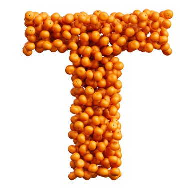 Birçok portakaldan alfabe, T harfi..