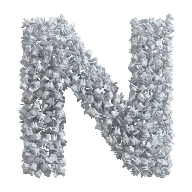 Dişlerden oluşan alfabe, N harfi..