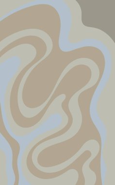 Açık mavi ve kahverengi dalgalı çizgileri olan soyut bir arkaplan. Dijital tasarım projeleri, web arkaplanları veya sanatsal sunumlar için uygundur.