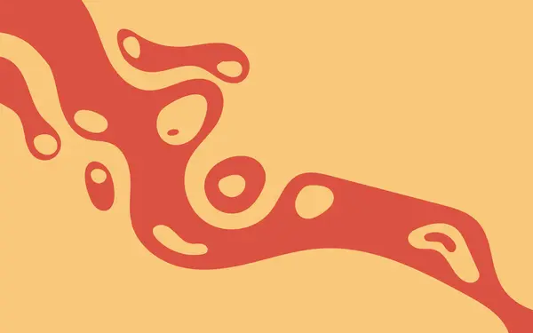 Modern tasarımlar, sunumlar, web siteleri, posterler ve sanat projeleri için sarı ideallere sahip kırmızı kıvrımlı çizgilere sahip soyut bir arkaplan. Çeşitli yaratıcı uygulamalar için uygundur.