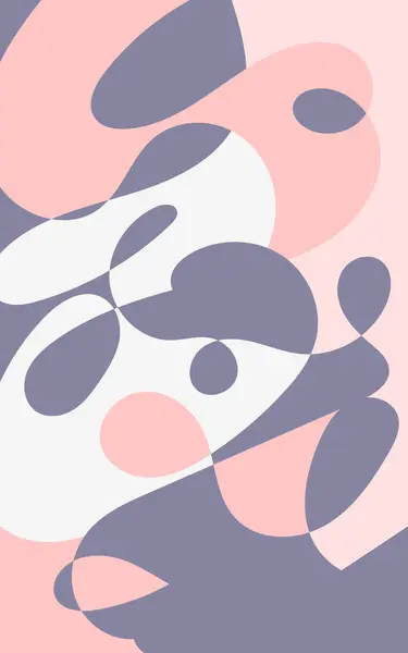Pembe ve mor renkli soyut şekiller; arkaplan tasarımı, duvar kağıtları, dijital sanat veya sosyal medya grafikleri için ideal. Canlı ve modern..