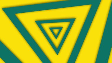 Canlı sarı ve gök mavisi renklerinde üçgenlerden oluşan geometrik bir tünel içeren 4 bin döngülü bir animasyona dalın ve görsel olarak büyüleyici bir deneyim yaratın..