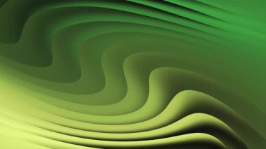 Organik yeşil gradyan dalgaları nazikçe soyut ve barışçıl bir arkaplan oluşturarak doğa veya teknoloji temalı projeler için kullanılır