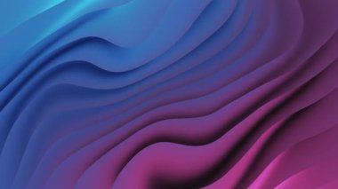 Canlandırılmış dalgalar, sunumlar veya grafik tasarım projeleri için maviden pembeye renk geçişleriyle rahatlatıcı bir zemin oluşturur.