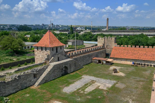 Tighina Transnístria Moldávia Julho 2021 Muralhas Torres Antiga Fortaleza Medieval — Fotografia de Stock
