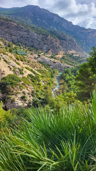 Caminito Del Rey Ścieżka Królów Prowincja Malaga Piękne Widoki Chorro — Zdjęcie stockowe