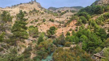 The Kings Little Path. The Famous Walkway Along the Steep Walls of a Narrow Gorge in El Chorro, Andalusia, Spain