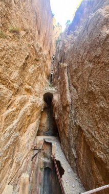 Royal Trail Also Known as El Caminito Del Rey - Mountain Path Along Steep Cliffs in Gorge Chorro, Andalusia, Spai