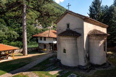 Orthodox Christian Monastery. Serbian Monastery of Saint Nicholas (Manastir Nikolje). 15th century monastery located in Ovcar-Kablar gorge, near Ovcar Banja, Serbia, Europe