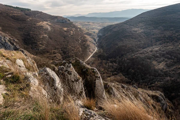 Sırbistan Daki Dağ Manzaralı Zirveler Yamaçlar Svrljig Svrljiske Kanyonu Güzel — Stok fotoğraf
